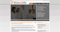 Desktop Screenshot of hno-frankfurt-citypraxis.de